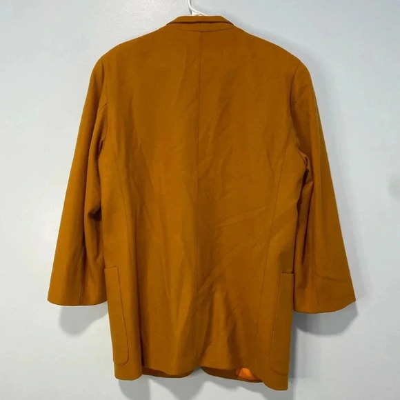 VTG Linda Allard Ellen Tracy Wool Blend Blazer Sz 14 Crest Old Money Career Work - Picture 7 of 11